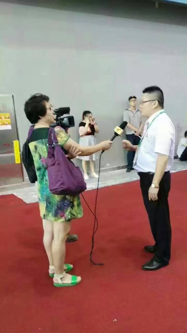 廣東電視台正在采訪蜜桃视频在线视频化工總經理張總2